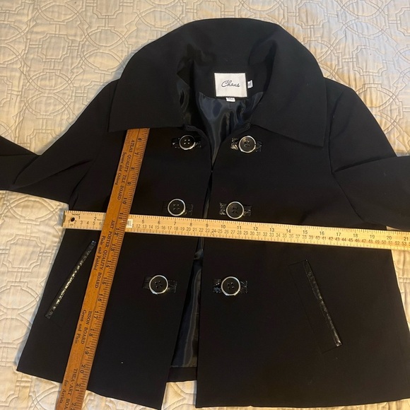 Chaus Nautical-inspired Blazer with Johnny Collar, Buttons & Leather detailing - Picture 5 of 5